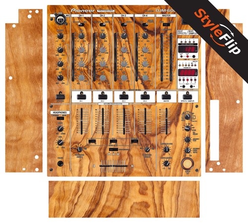 Pioneer djm 600 skin legno - pioneer, djm-600